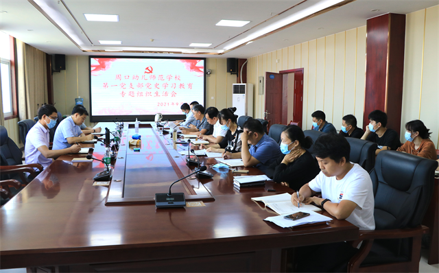 市委黨史學(xué)習(xí)教育第六巡回指導(dǎo)組指導(dǎo)參加 周口幼師第一黨支部黨史學(xué)習(xí)教育專題組織生活會(huì)